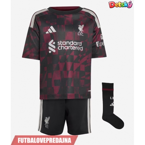 Lacne Dětský Futbalové dres Liverpool Victor Munoz #23 2026-27 Krátky Rukáv - Tretina (+ trenírky)